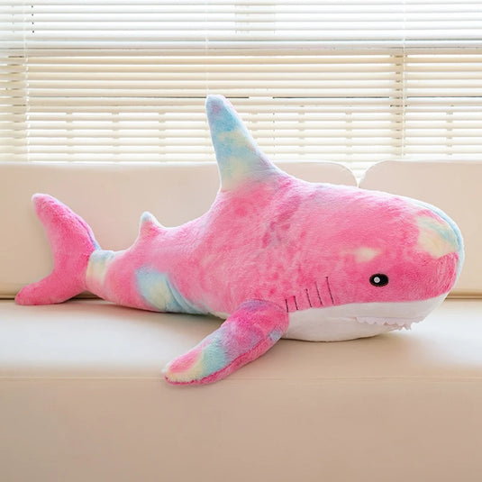 140CM Big Soft Simulation Cute Shark Plush Toys Kawaii Stuffed Kids Children Boys Girls Lovely Animal Pillow for Birthday Gifts