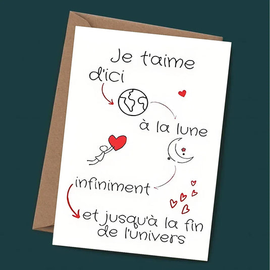 Valentine's Day Card for Boyfriend, Girlfriend & Husband | Romantic Love Greeting Card for Him & Her