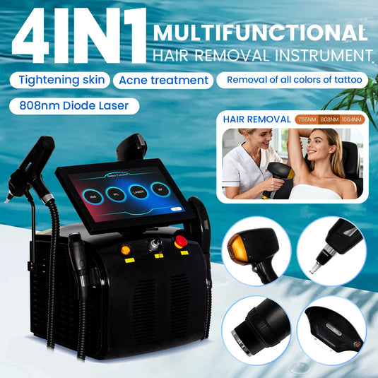 Best-seller Picosecond 4 In 1 Diode Pico 808 Carbon Peeling RF Ipl Nd Yag Opt Hair Removal Tattoo Removal Machine