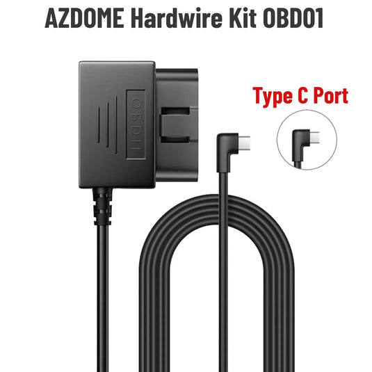OBD Hardwire Kit for Dash Cam | Type-C Parking Mode Power Cable