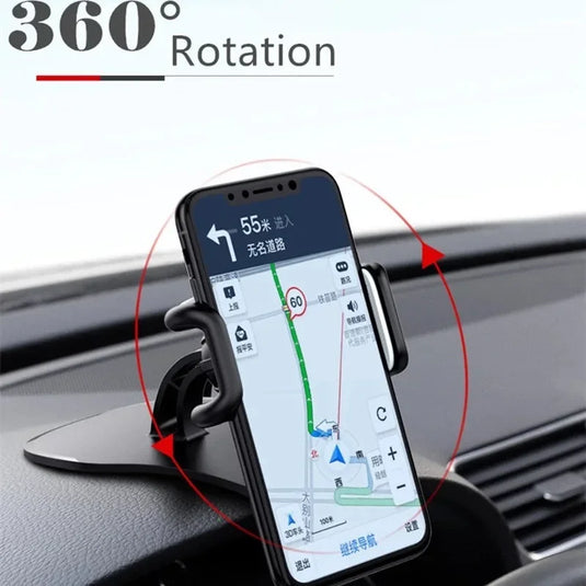 360° Rotatable Car Phone Holder – Universal Dashboard Grip Mount & Mobile Bracket