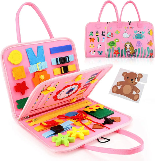 Montessori Toddler Busy Board β Autism Sensory & Life Skills Educational Activity Toy for Kids