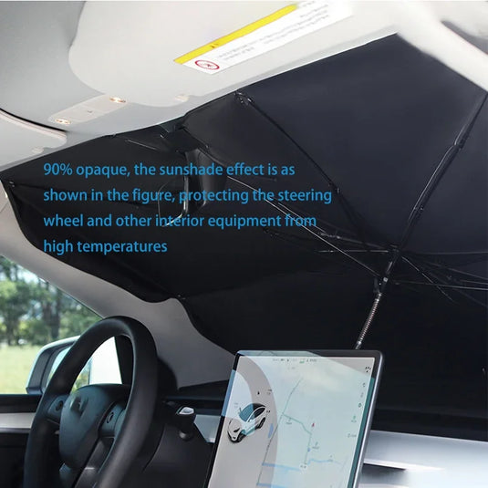 Retractable Car Sunshade | Front Windshield Heat Insulation