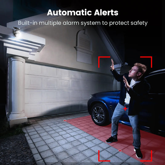 Dekco 2/4/6/8pcs Solar WiFi Camera 3MP 100% Wire-Free 5000mAh Battery Two-way Audio Security Camera Wireless PTZ CCTV Camera
