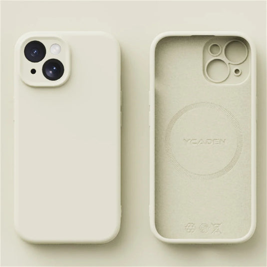 Liquid Silicone Wireless Charge Cover For iPhone 16 15 14 12 11 13 Pro Max 16 Plus Case Original Magnetic Magsafe Phone Case