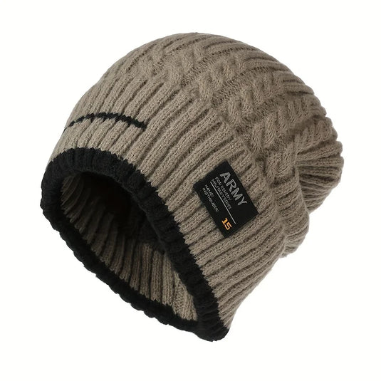 Winter Knitted Beanie Hat – Thick Warm Bonnet for Men & Women