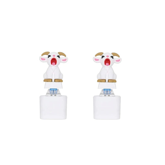 Screaming Goat & Seagull Mine Sound Button Keychain,Light Up Mechanical Switch Fidget Clicker,Noise Maker Novelty Gift for Party