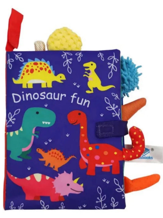 0-36M Baby Early Learning Toy Tail Cloth Book Parent-child Interactive Sound Paper Puzzle Cloth Book Rattle