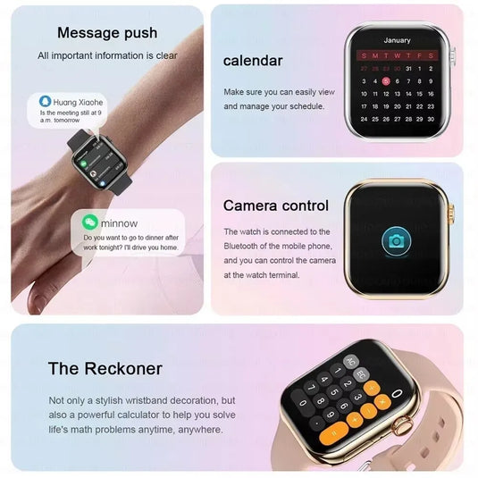 2026 Series 10 Watch 10 GPS Smart Watch Memory Music Video Bluetooth Call Heart Rate Waterproof NFC Smartwatch For Apple Android