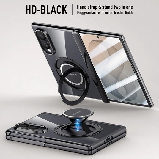 Portable Stand Holder HD Clear Glass Film Fashion Case for Samsung Galaxy Z Fold8 5G Fold 8 Ultra Zfold8 Cell Phone Accessories