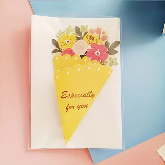 Floral Greeting Cards Perfect for Birthdays Christmas Thanks Giving Day Mothers‘s Day Great Card Gift to Family Friends Lovers