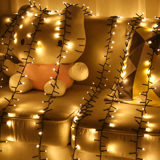 10M/20M/30M Christmas Garland String Lights Outdoor 8 Modes Waterproof Fairy Lights for Garden Party Wedding New Year Decor