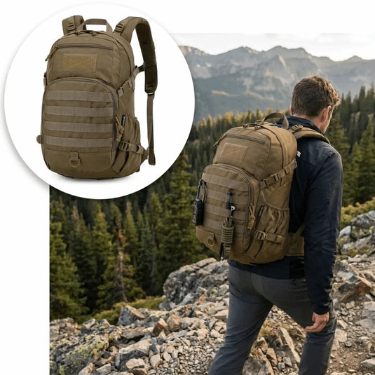 Outdoor Gear 25L Capacity Hiking Backpack Durable Water-Resistant Fitness Bag Lightweight Molle Backpack Backpacking