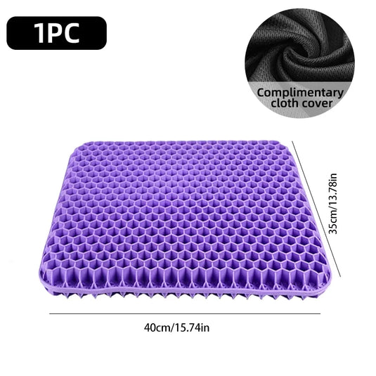 Gel Seat Cushion | Breathable Honeycomb Pressure Relief Cushion
