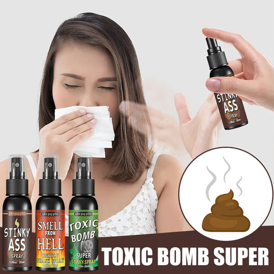 1-3PCS Fart Spray Can Stink Bomb 30ml Fart Gag Spray Prank Joke Novelty Smelly Stinky Sprayer Non-Toxic Halloween Party Supplies