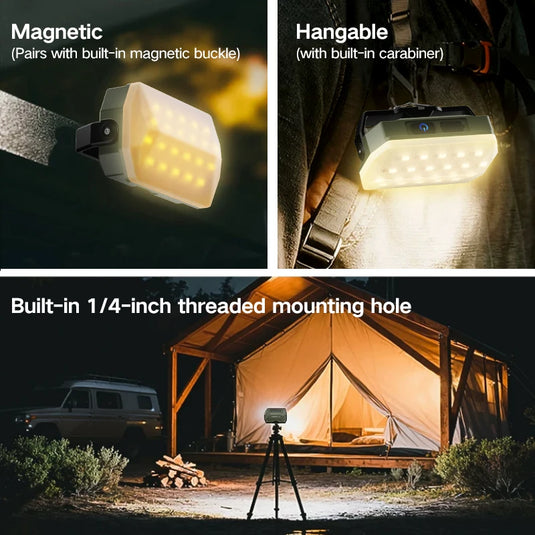 Outdoor Camping Lights, Rechargeable Portable Camping Tent Lantern