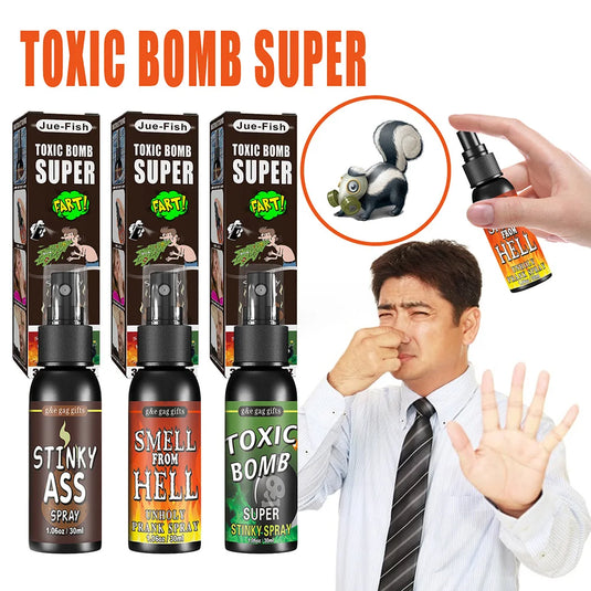 1-3PCS Fart Spray Can Stink Bomb 30ml Fart Gag Spray Prank Joke Novelty Smelly Stinky Sprayer Non-Toxic Halloween Party Supplies