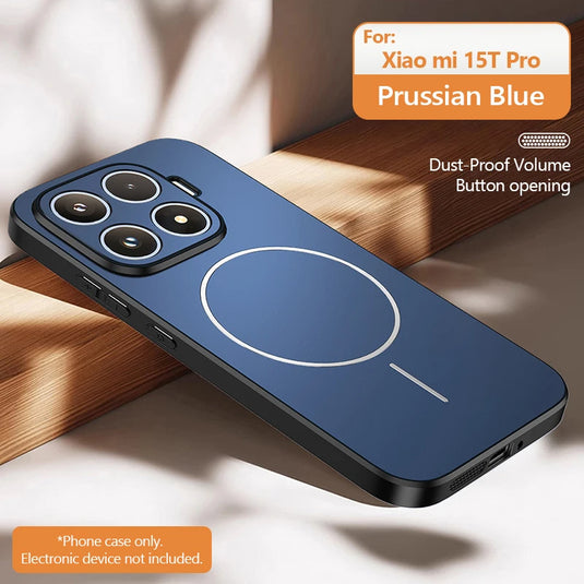 Luxury Matte For Magsafe Phone Case For Xiaomi 17 Pro Max 15 14 T POCO F7 Ultra Redmi K80 K70 K90 Pro Max Magnetic Charge Cover