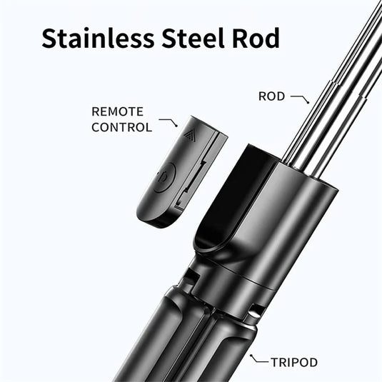 New Phone Holder Handheld 360 Degree Flexible Sports Camera Monopod Stand Mobile Mini Selfie Stick Tripod With Wireless Remote