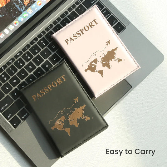 Slim Passport Holder Cove Map PU Passport Holder Travel Essential Cruise Must Have Passport Holders Portable for All Country