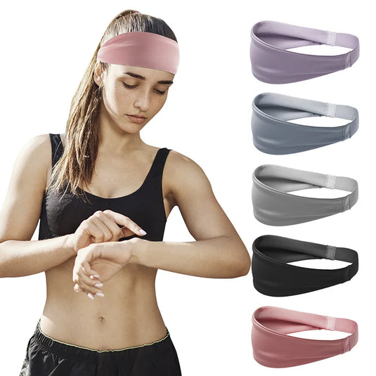 Sports Sweat-Absorbent Headband, Moisture-Wicking Running & Fitness Headband for Basketball