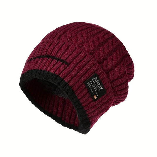 Winter Knitted Beanie Hat – Thick Warm Bonnet for Men & Women