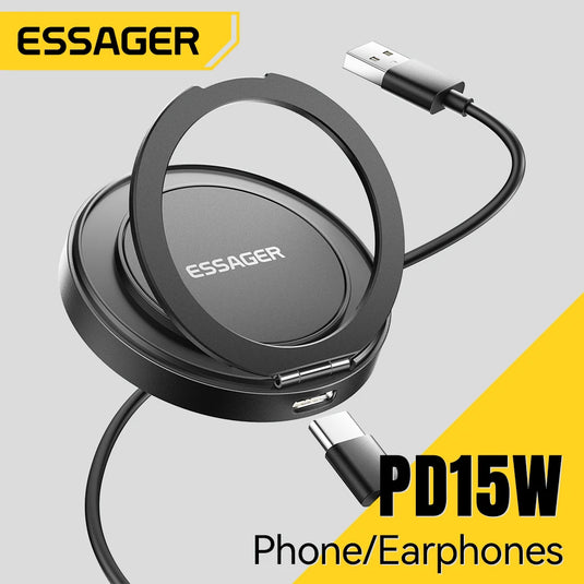 Essager 15W MagSafe Wireless Charger – Fast Charging for iPhone 16/15/14/13 & AirPods