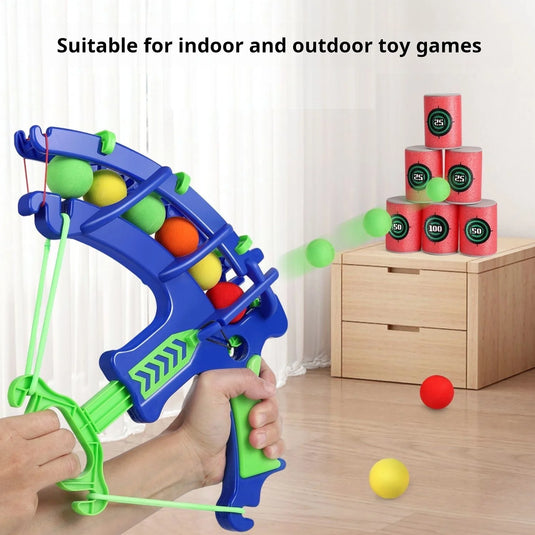 Montessori Throw Sport Slingshot Target Sticky Ball Dartboard Basketball Board Games Educational