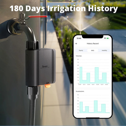 SONOFF SWV Zigbee Smart Water Valve IP55 Automatic Irrigation Easy Install Remote Control Time Schedule via eWeLink Alexa Google