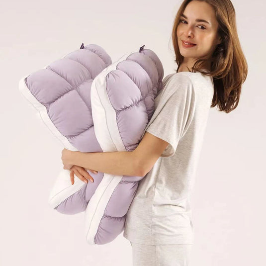 Soft Puff Cooling Bread Pillow High Resilience Polyester Fiber Neck Support Side Sleeper