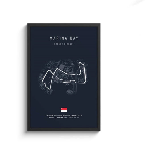 F1 Imola Circuit Canvas Wall Art, Formula 1 Motorsport Track Poster, Nordic Racing Canvas