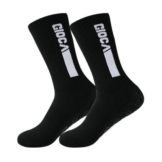 1 Pair New Men Women Non-slip Silicone Sports Soccer Socks Sweat Absorbing Breathable Football Tennis Socks