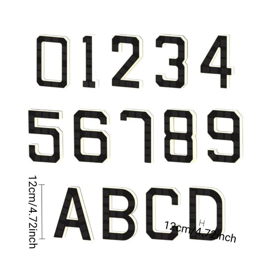 LED Solar House Number Light Waterproof Address Sign Modern Light Sensor Door Plate for Outdoor Home Yard Wall Decoration Use