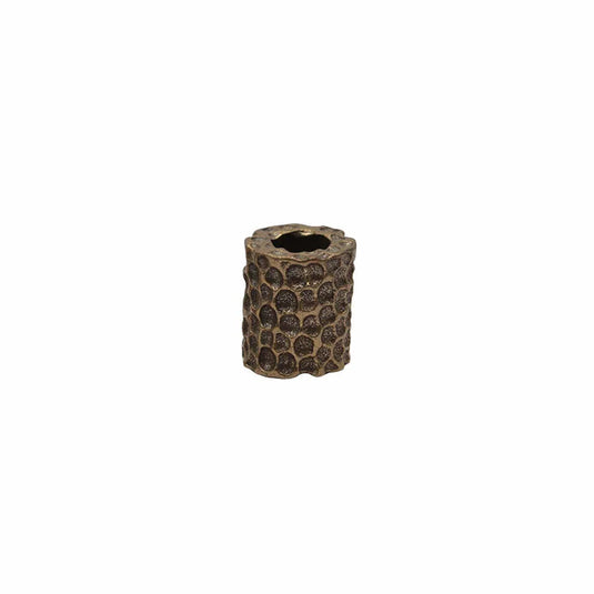 3 Styles Brass Hammer Texture Pattern Cylinder EDC Knife Beads Paracord Lanyard Pendants DIY Outdoor Umbrella Rope Accessories 