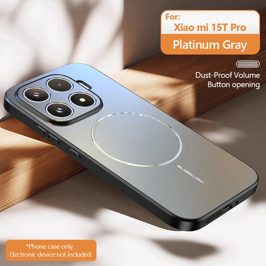 Luxury Matte For Magsafe Phone Case For Xiaomi 17 Pro Max 15 14 T POCO F7 Ultra Redmi K80 K70 K90 Pro Max Magnetic Charge Cover