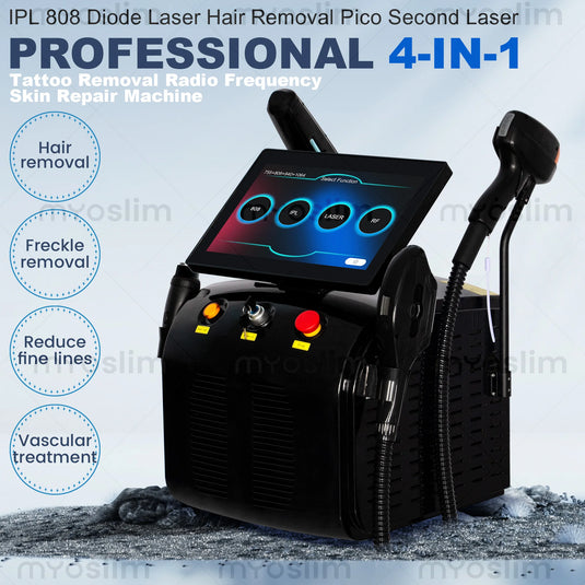 Best-seller Picosecond 4 In 1 Diode Pico 808 Carbon Peeling RF Ipl Nd Yag Opt Hair Removal Tattoo Removal Machine