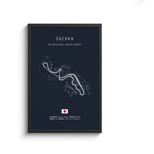 F1 Imola Circuit Canvas Wall Art, Formula 1 Motorsport Track Poster, Nordic Racing Canvas