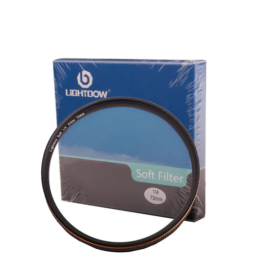 Lightdow White Soft Lens Filter 1/4 1/8 Fit 52 55 58 62 67 72 77 82mm Soft Filter White Mist Soft Focus Dreamy Cinematic Effect