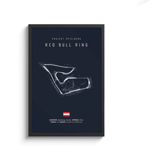 F1 Imola Circuit Canvas Wall Art, Formula 1 Motorsport Track Poster, Nordic Racing Canvas