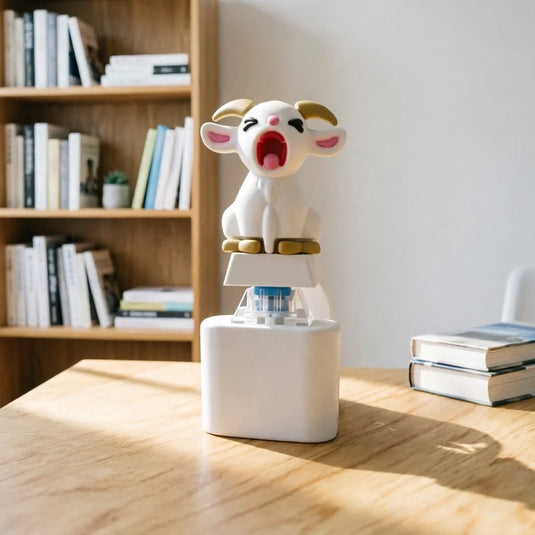 Screaming Goat & Seagull Mine Sound Button Keychain,Light Up Mechanical Switch Fidget Clicker,Noise Maker Novelty Gift for Party