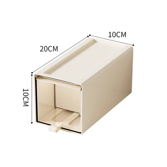 Desktop Storage Box with Drawers, Stackable Organizer & Display Case for Collectibles