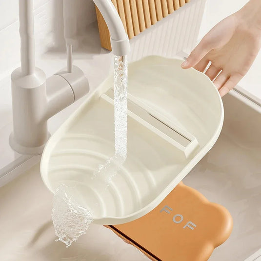 Kitchen Bear Pot Lid Rack, Countertop Style Spoon And Fork Storage Rack, Household Spatula Storage Rack, Can Drain Water