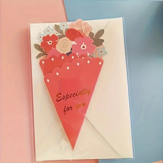Floral Greeting Cards Perfect for Birthdays Christmas Thanks Giving Day Mothers‘s Day Great Card Gift to Family Friends Lovers