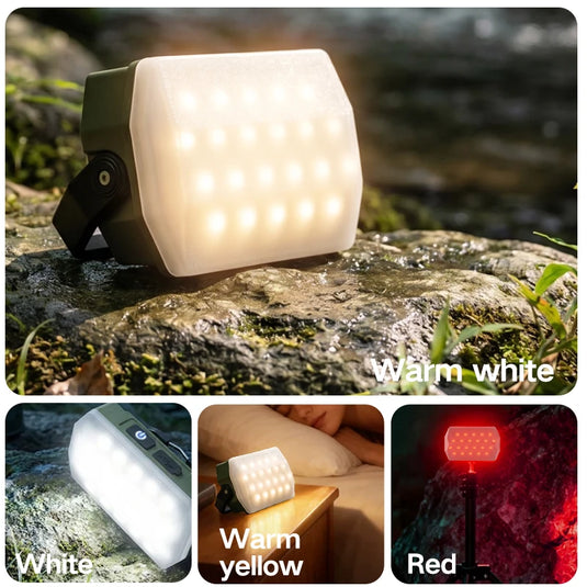 Outdoor Camping Lights, Rechargeable Portable Camping Tent Lantern