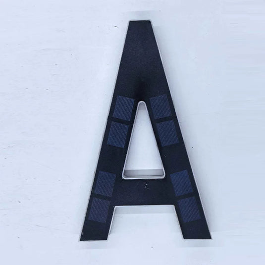 LED Solar House Number Light Waterproof Address Sign Modern Light Sensor Door Plate for Outdoor Home Yard Wall Decoration Use