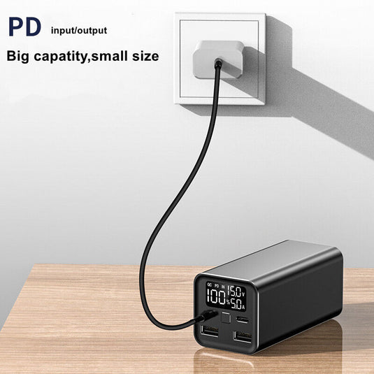 100W 20000mAh USB-C Laptop Power Bank – Black