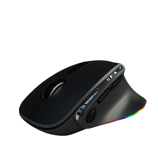 DOEL Ergonomic Gaming Bluetooth 2.4G USB Wireless Multiconnects Mouse with RGB On/Off