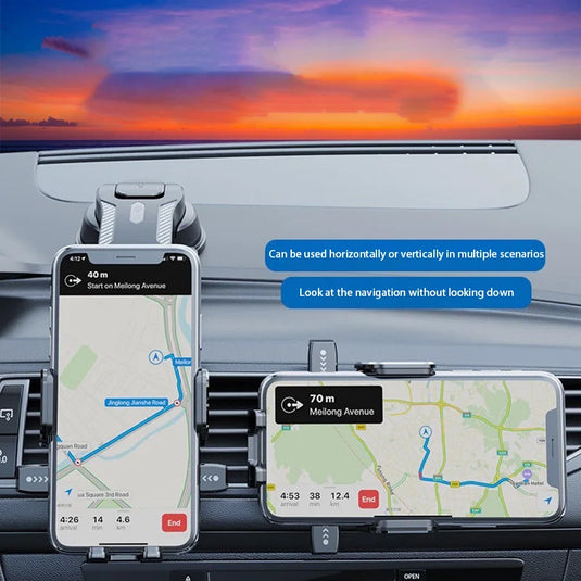Universal GPS Car Phone Bracket | Dashboard & Windshield Mount