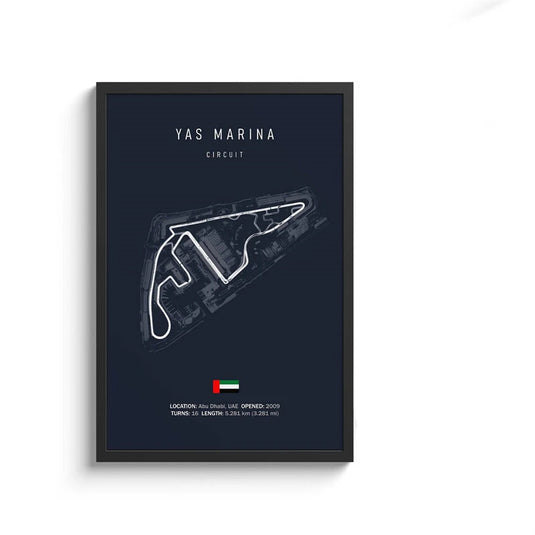 F1 Imola Circuit Canvas Wall Art, Formula 1 Motorsport Track Poster, Nordic Racing Canvas
