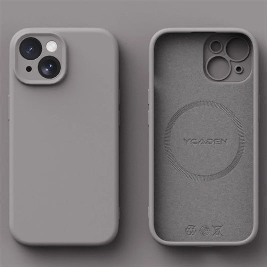 Liquid Silicone Wireless Charge Cover For iPhone 16 15 14 12 11 13 Pro Max 16 Plus Case Original Magnetic Magsafe Phone Case